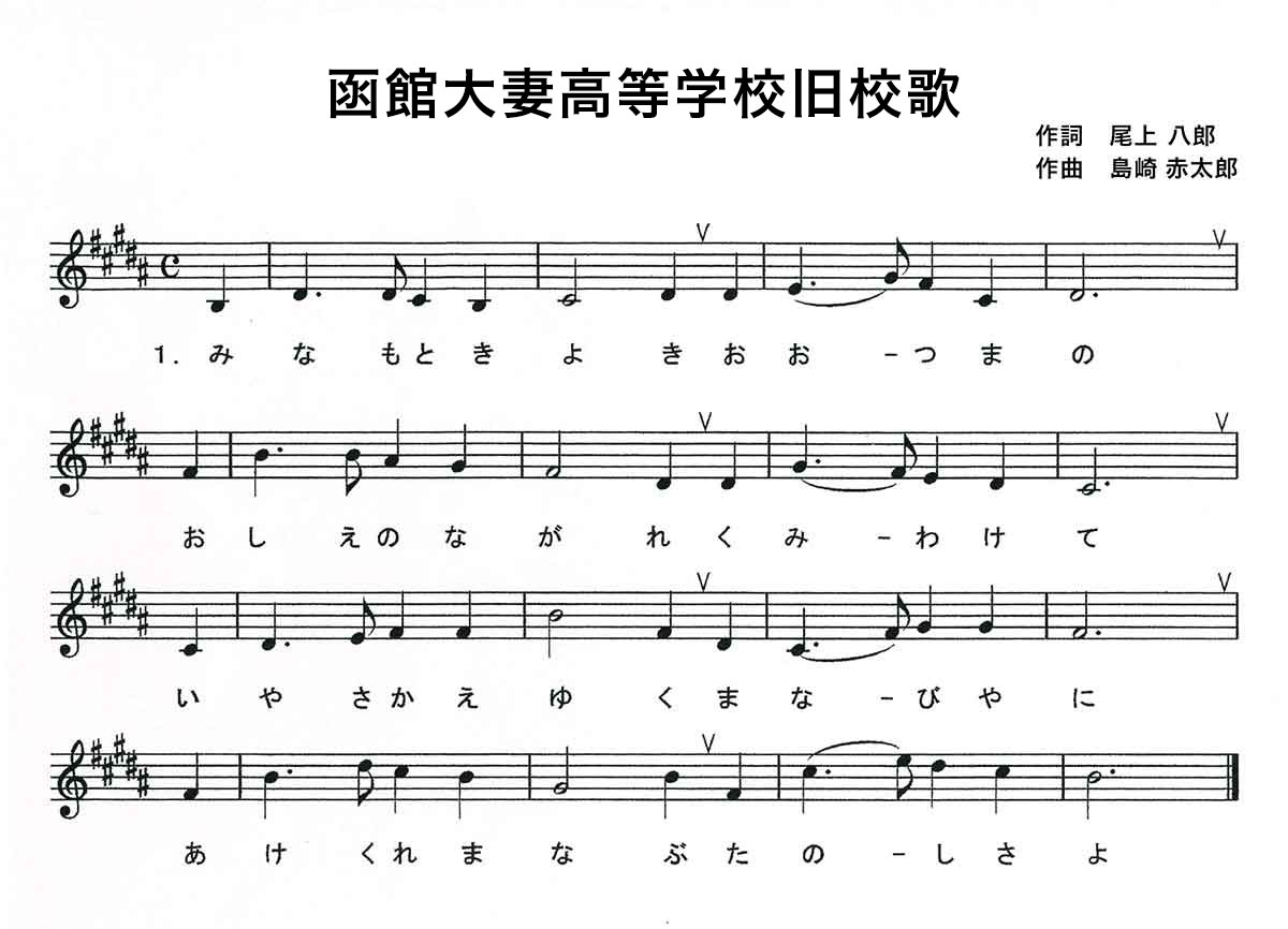 同窓会歌 楽譜